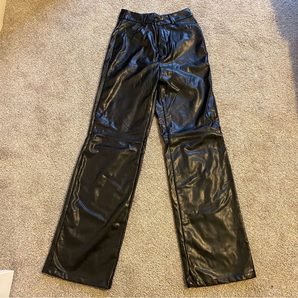 Faux Leather Pants